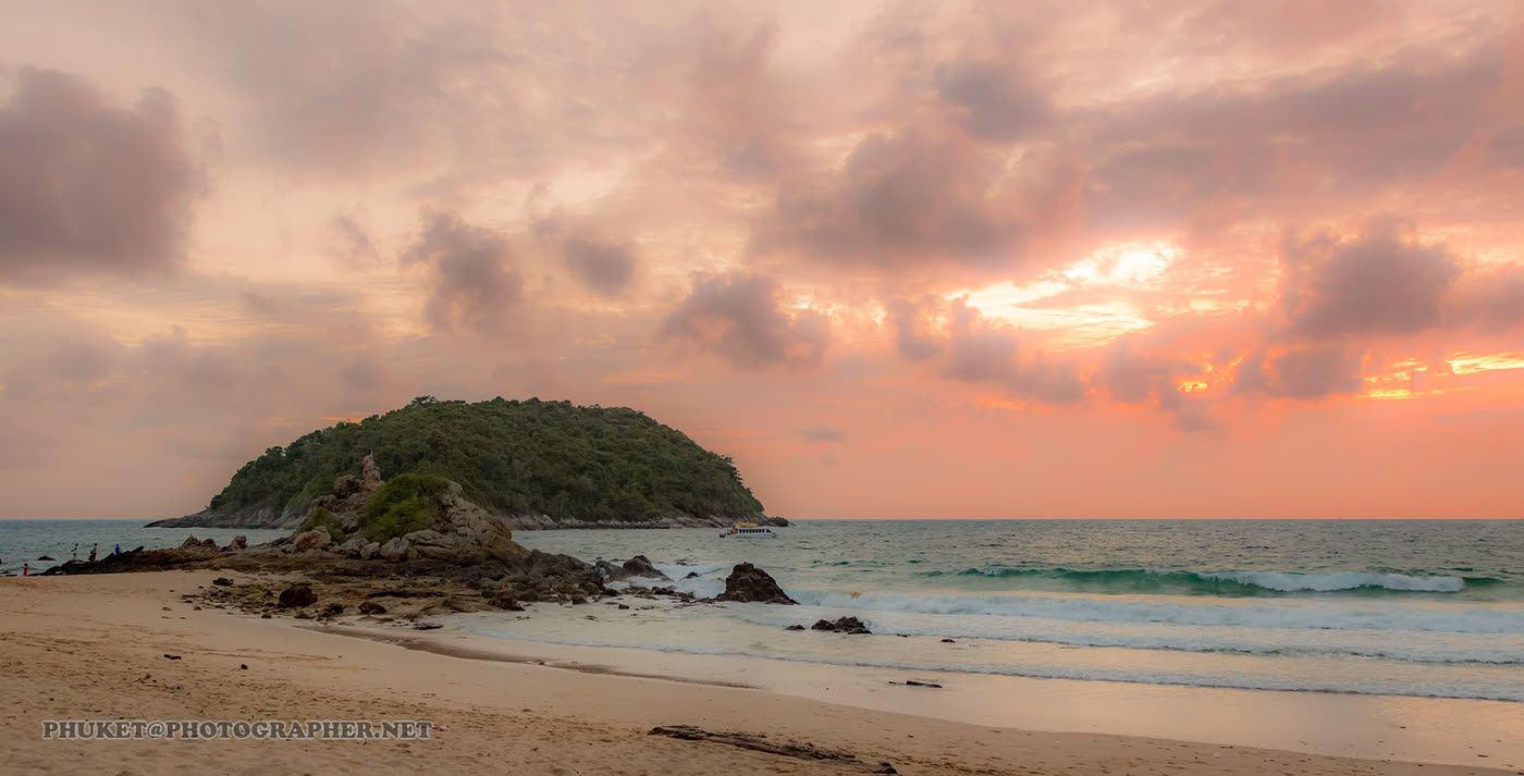 Sunset at Ya Nui Beach, Phuket